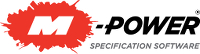 An image of the M-Power Specification Software logo.